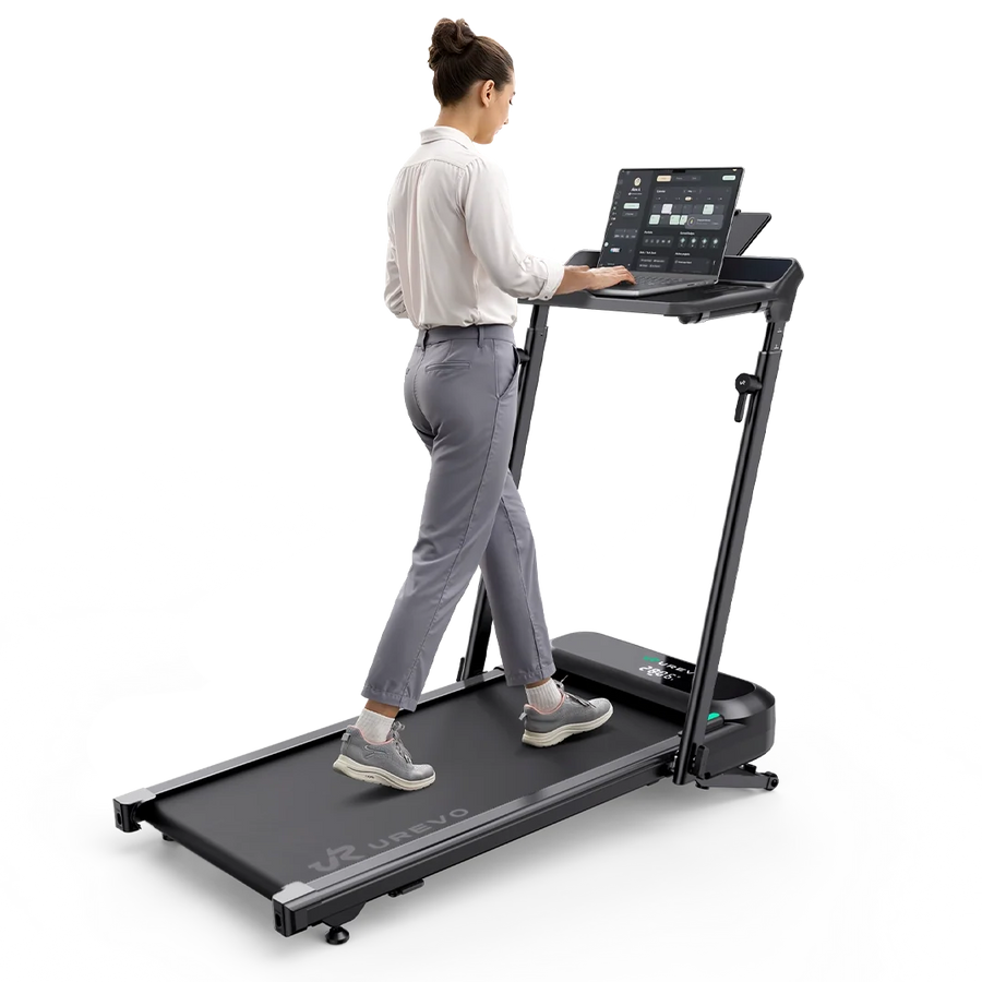 Desk + treadmill in one